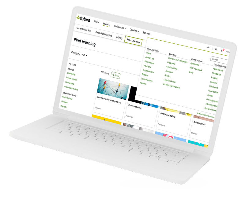 Totara Learn | Learning Management | UP learning